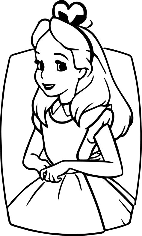 Alice In Wonderland Printable Coloring Pages